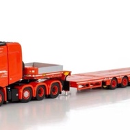 WSI 1: 50 MB MP5 8X4 6-Axis Low Plate Trailer Alloy Model Van Grinsven 01-3409