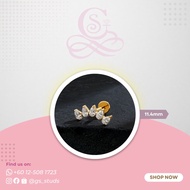 TITANIUM F-136 5 STONE DESIGN (GOLD)