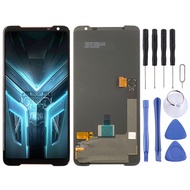 หน้าจอ LCD AMOLED ดั้งเดิมสำหรับ Asus ROG Phone 3 ZS661KS พร้อม Digitizer ประกอบเต็มตัวเครื่อง (สีดำ