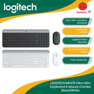 LOGITECH MK470 Ultra-Slim Keyboard and Mouse Combo - Black/White