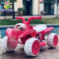 Kids Ride On ATV Frozen Electric Car Rechargeable 6V Battery Quad Ride Custom Frozen Type for Childr