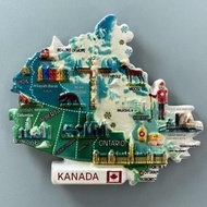 【Shipment Within 24 Hours‌】 Creative Canada Travel Souvenir Magnetic Fridge Magnet With Geographic M