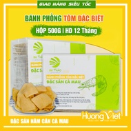 Bánh phồng tôm Cà Mau bánh phồng Năm Căn hộp 500g đặc sản chính gốc đậm đà vị tôm