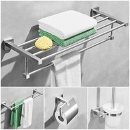 304Stainless Steel Towel Rack Bathroom Hotel Engineering Bath Towel Rack Bathroom Pendant Bathroom Towel Rack Set