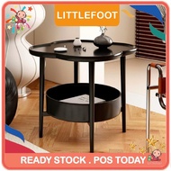 🔥READY STOCK🔥Littlefoot Modern Stylish Mini Sofa round Luxury Wheel Plastic Leg Side Table, Side Tab