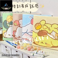 20x20cm Paint with frame DIY Painting by Numbers Canvas birthday Gift Cute oil painting