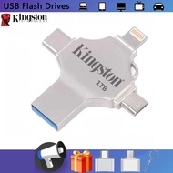 Kingston USB Flash Driver Suitable for Iphone ipad Android Pen Driver Four-in-One Memory Stick 512GB 256G Type-c Pen Driver 16GB 32GB 64GB 128GB 256GB OTG Flash Drive
