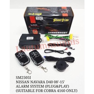 NISSAN NAVARA 2005-2015 ALARM SYSTEM PLUG & PLAY (FOR COBRA 4160 MODULE ONLY)