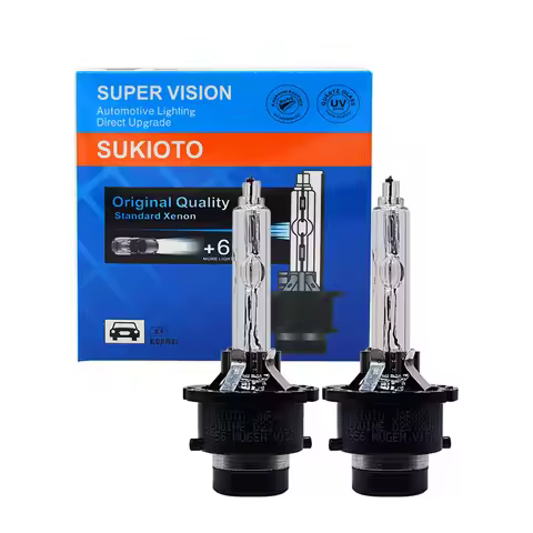 SUKIOTO 35W Original HID D2 D2R D4S D4R 4300K 5000K 6000K HID Headlight Bulb 55W Car Light Xenon D2S