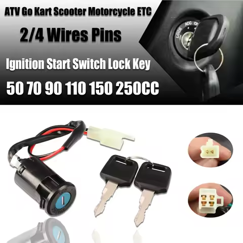 50cc-250cc Quad 4 Wheeler ATV Ignition Switch For Suzuki Dirt Pit Bike For Honda Motorcycle Wire Sta