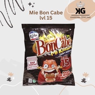 Boncabe - Crispy Chili BON Noodles 30G Crispy Noodles Flavored Mawut Fried Noodles 30G Level 15 Spicy Noodles