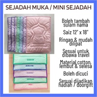 🌸 Sejadah Muka Sulam Nama Mini Prayer Mat 🌸