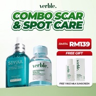 VERBLE Combo Scar & Spot Care Serum Pitted Scar Removal + Seyoul Advanced Youth Activating Serum SEY