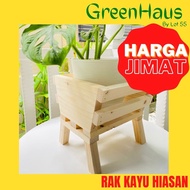 🔸Greenhaus Hiasan Kayu Pine 🔸Rak Pokok🔸Rak keladi 🔸Rak Caladium 🔶 Rak Bunga 🔶 Rak Bawang Viral 🔶