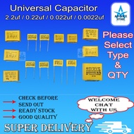 2.2uf 0.22uf 0.022uf 0.0022uf 0.33uf 0.033uf Capacitor Starting Capasitor Kapasitor