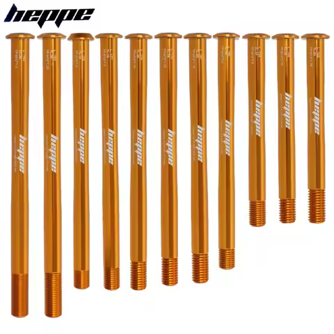 HEPPE MTB Road Bike Ultra Light Thru Axle Front Fork Shaft Skewer 12x100/110 Rear Hub Thru Axle 12x1