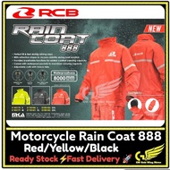 100% ORI RCB 888 SERIES RAIN COAT BAJU HUJAN RAINSUIT MOTORCYCLE RAINCOAT RACING BOY