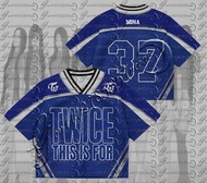 hot toys | 2026 American Football Jersey Blue Gothic Streetwear Tee Personalized Name & Number TWICE