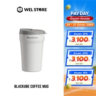 New Product! WELSTORE BLACKUBE COFFEE MUG 380ML/12OZ Glass Heat-Cold Storage Easy To Carry