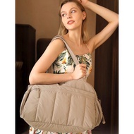 PRELOVED DUFFEL BAG BAGSMART SMOOTH CONDITION CAMEL COLOR