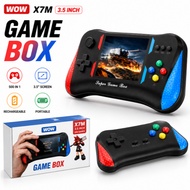 X7M Portable Handheld Game Console 500 Games, 3.5 inch HD Screen, Rechargeable Battery