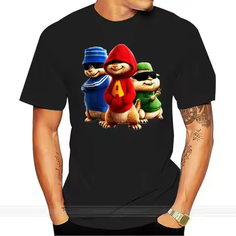 New Alvin And The Chipmunks Fictional Music Group Men'S T-Shirt Size S-2Xl Personality Custom Tee Sh