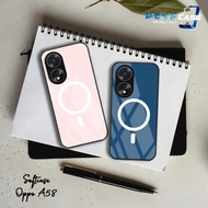 HP MV776 Softcase Glass Glitter Oppo A58 - Oppo A58 Silicone Case - Casing Latest Oppo A58hp