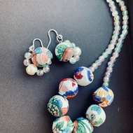 英國Liberty -Floral Eve- 印花手工珠頸鏈