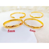 GELANG licin EMAS BANGKOK BANGLE GOLD PLATED FREE COP