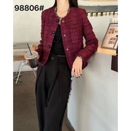 <READY IN SURABAYA> 856 AMY BLAZER /tweedblazer blazertweed/tweed jacket Korean blazer Korean blazer