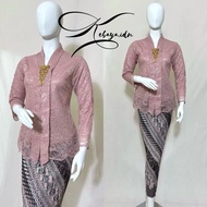 PUTIH HITAM Graduation Kebaya - Modern Kebaya - Kebaya Top - Black Kebaya - White Kebaya - Brocade K