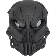 Airsoft Skull Full Face Protective Mask,Gray Lens for Cs Wargame Halloween Cosplay Costume PartyTact