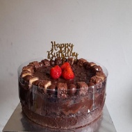 best seller Birthday Cake Fudgy Brownies / Kue Ulang Tahun (D=20cm,