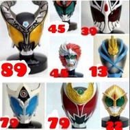 仮面騎士Masked rider selection head collection假面騎士, 幪面超人頭像Kamen rider, 拉打, Bandai.  價錢在圖内