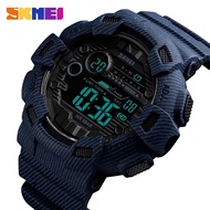 SKMEI 1472 Fashion Sport Watch Men Alarm Clock Cowboy Waterproof Week Display Men Watches Denim Digi