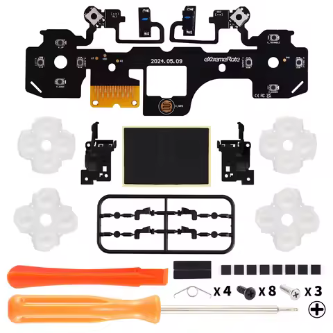 ExtremeRate Whole Clicky Kit for PS5 Controller BDM-030 Shoulder Face Dpad Buttons, Custom Micro Swi
