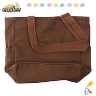 EMILEE Canvas Shoulder Bag, Canvas Square Shape Student Book Bag, Large Capacity Student Bag