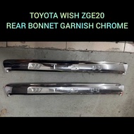 Rear Bonnet Garnish Chrome Toyota Wish Sepet ZGE20 2003 - 2017 / Rear Bonnet Garnish Chrome / Cover Bonet Belakang