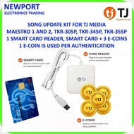 TJ{e-Media)P&Maestro+vr@lY@U@a!and[w!TKR-305P[r!Song Update Kit with Smart card reader, Smart Card