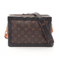 【二手】LOUIS VUITTONSoft Trunk 男士單肩包，Monogram Solar Ray 圖案，M44427，PVC 塗層帆布，皮革材質