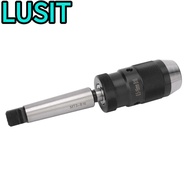 LUSIT Keyless Drill Chuck, Morse Taper MT3 Tapered Mandrel MK3 Quick Release Drill Chuck, Taper B16 