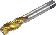 QUARKZMAN Spiral Flute Tap 5/8-11 UNC HSS (High Speed Steel) Titanium Coated Machine Tap with 3 Flut