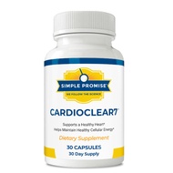 Cardio Clear 7 - Heart Health Supplements - Maintain Cellular Energy - Contains Coq 10, 30 Day Suppl