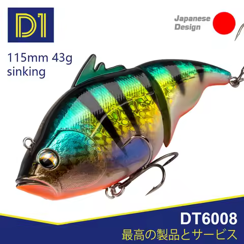 D1 Fishing Lure 115mm Sinking Floating Artificial Hard Lipless Wobblers For Pike Bass 2021 Fishing A