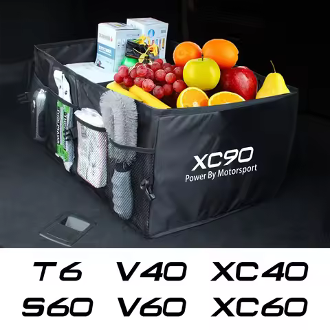 Folding Car Trunk Storage Box Auto Accessories For Volvo XC90 XC60 C30 T6 S60 C70 XC40 V40 XC70 V70 