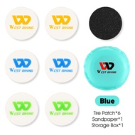 Tây đi xe đạp keo-miễn phí đầy màu sắc lốp vá 6 pcs lốp vá cho xe đạp và xe gắn máy ống bên trong th