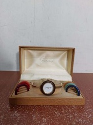 瑞士製 Gucci 1100-L 可替換錶框 古著 腕錶 古董錶 手錶