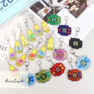 [AuraLayor] Digimon Adventure Digivice Anime Pendant Figure Keychain Keyring Collection Toy new