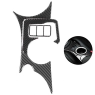 newlanrode Akozon 3pcs Console Cup Holder Cover Decorative Panel Sticker in Carbon Fiber Fit for 370