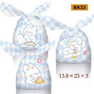 aiGooTan - (ISI 10) GOODIE BAG IKAT 14x23 - Plastik Kemasan Ultah Tas Snack Anak Lucu Murah Medan